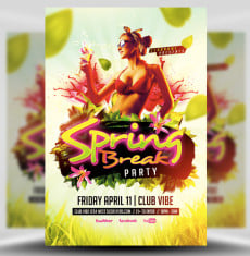 Spring Break Party Flyer