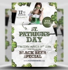 St. Patrick’s Day Paper Style Flyer