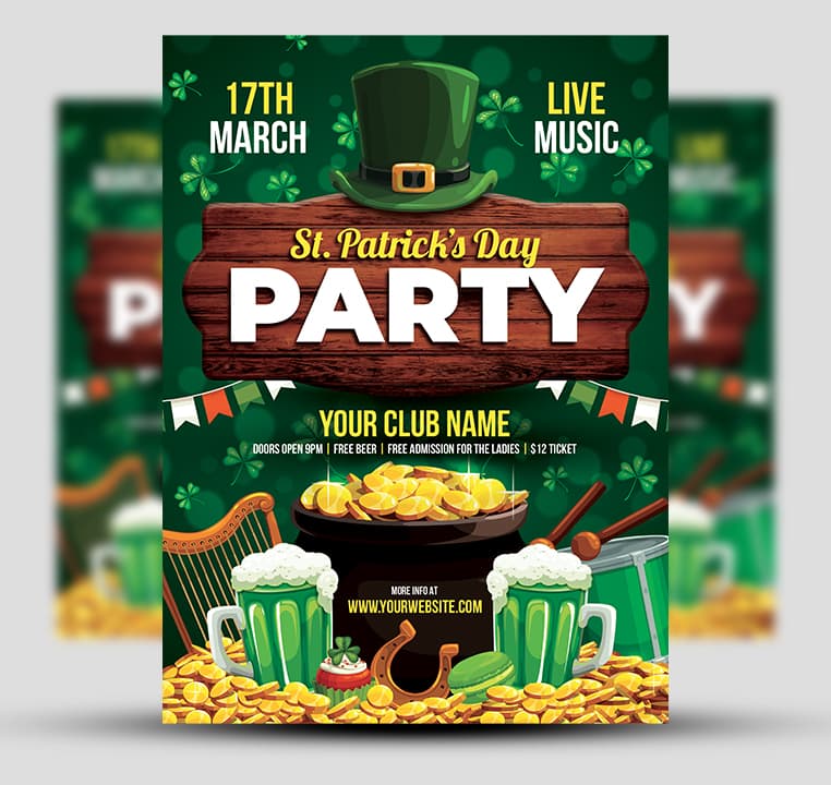 St. Patrick’s Day Party Flyer 2