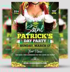 St. Patrick’s Day Party Flyer 3