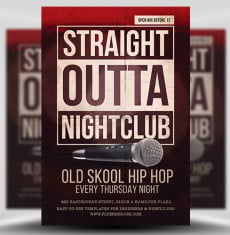 Free “Straight Outta” Flyer