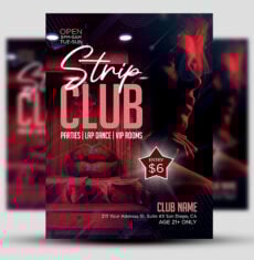 Strip Club Flyer 13
