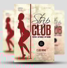 Strip Club Flyer 14