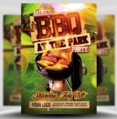Summer BBQ Flyer Template