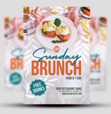 Sunday Brunch Restaurant Flyer 1