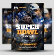 Super Bowl Party Flyer 1