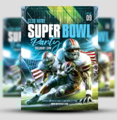 Super Bowl Party Flyer 2