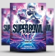 Super Bowl Party Flyer 3