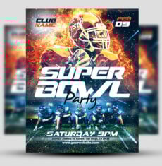Super Bowl Party Flyer 4