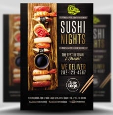 Sushi Nights Flyer