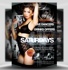 Swag Honey Saturdays Free Flyer