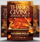 Annual Thanksgiving Party Flyer