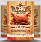 Thanksgiving Family Party Flyer