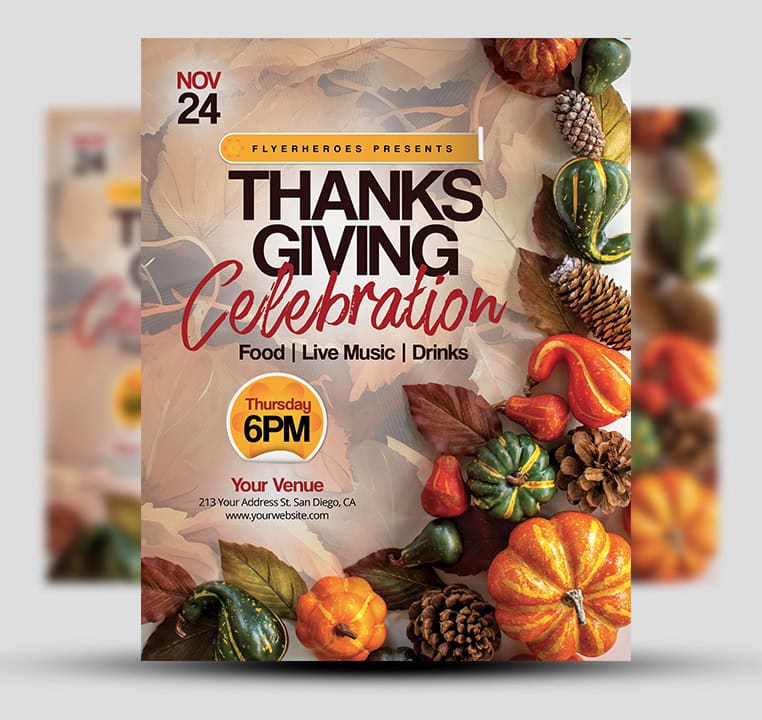 Thanksgiving Celebration Flyer 1