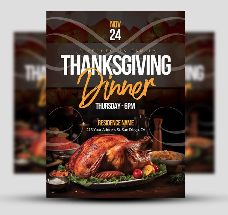 Thanksgiving Dinner Flyer 1