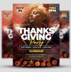 Thanksgiving Party Flyer 1
