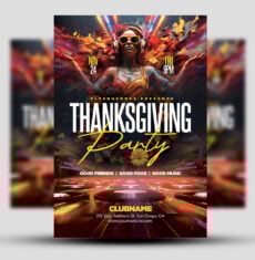 Thanksgiving Party Flyer 2