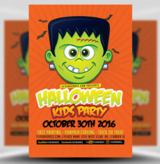 Toon Halloween Kids Party Flyer