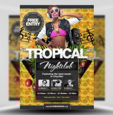 Free Tropical Summer Flyer