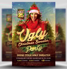 Ugly Christmas Sweater Flyer
