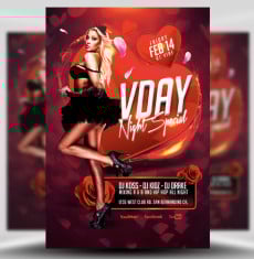 VDAY Night Special flyer