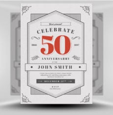 Vintage Anniversary Flyer
