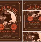 Vintage Jazz Music Flyer