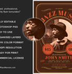 Vintage Jazz Music Flyer