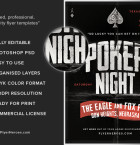 Vintage Style Poker Flyer