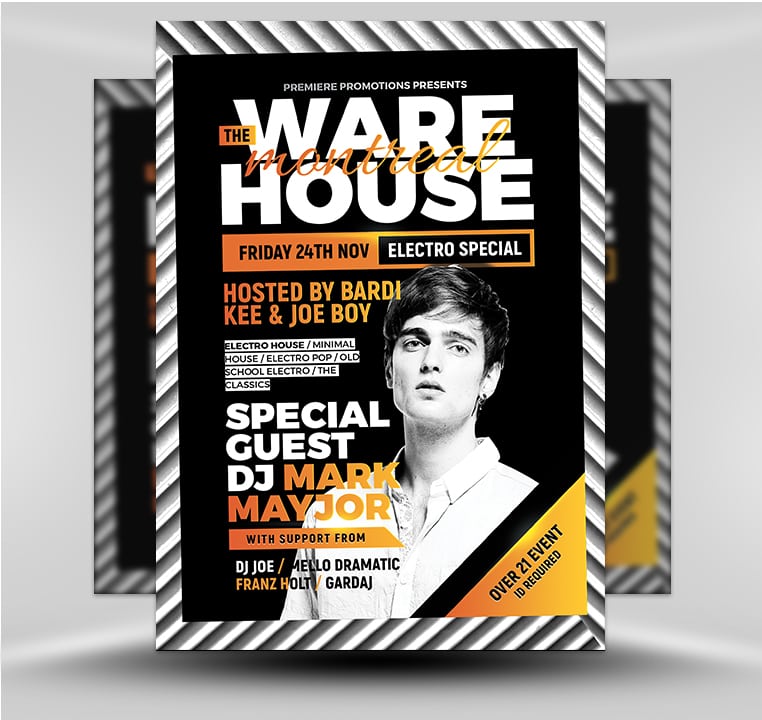 The Warehouse Bar Flyer