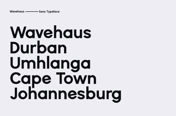 Wavehaus Serif Typeface
