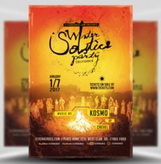 Winter Solstice Party Flyer
