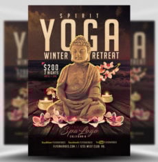 Yoga Winter Retreat Flyer